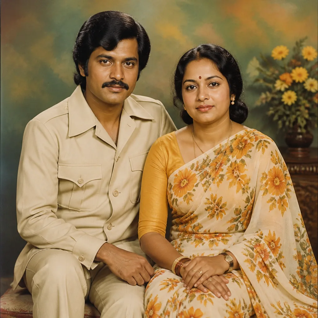 1970s Retro Studio Photo Clean & Colourise Prompt – AI se bani photo