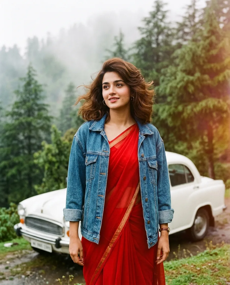 90s Bollywood Cinema Retro Look (Gemini & ChatGPT) – AI se bani photo