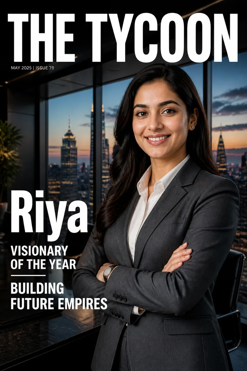 Business Leader Magazine Cover with Custom Name – AI se bani photo