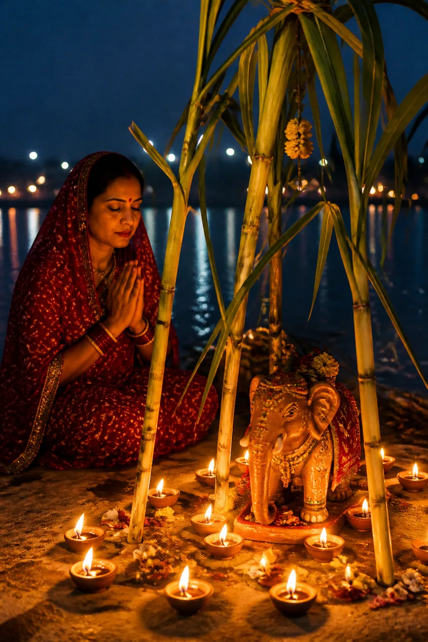 Chhath Kosi Bharna Night Puja Photo Prompt (ChatGPT AI) – AI se bani photo