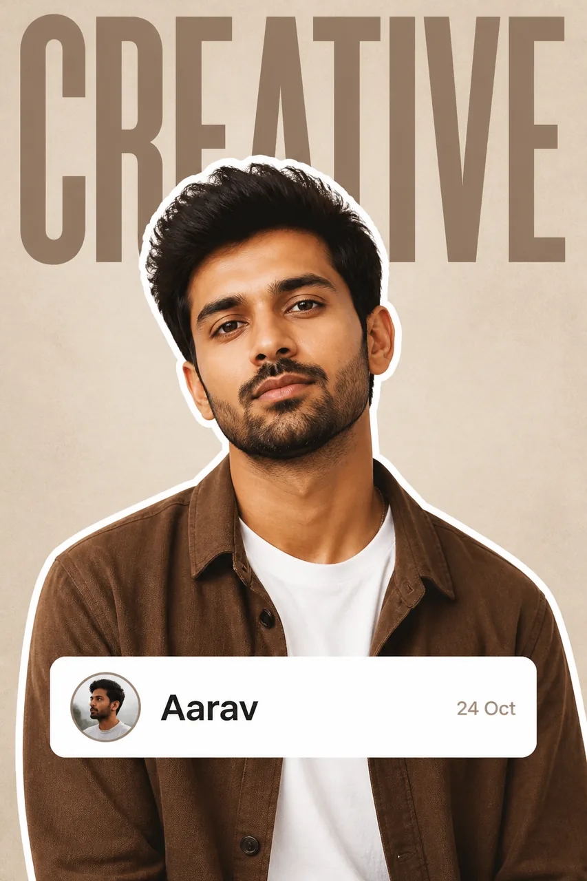 Creative Icon Sticker Portrait for Men (Instagram AI Prompt) – AI se bani photo