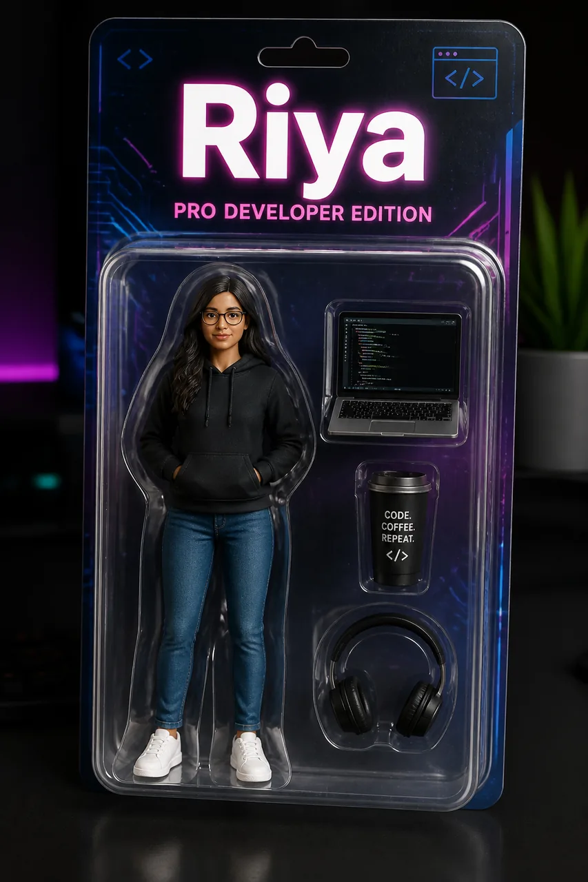 Custom Techie Action Figure Toy Box Prompt (ChatGPT AI) – AI se bani photo