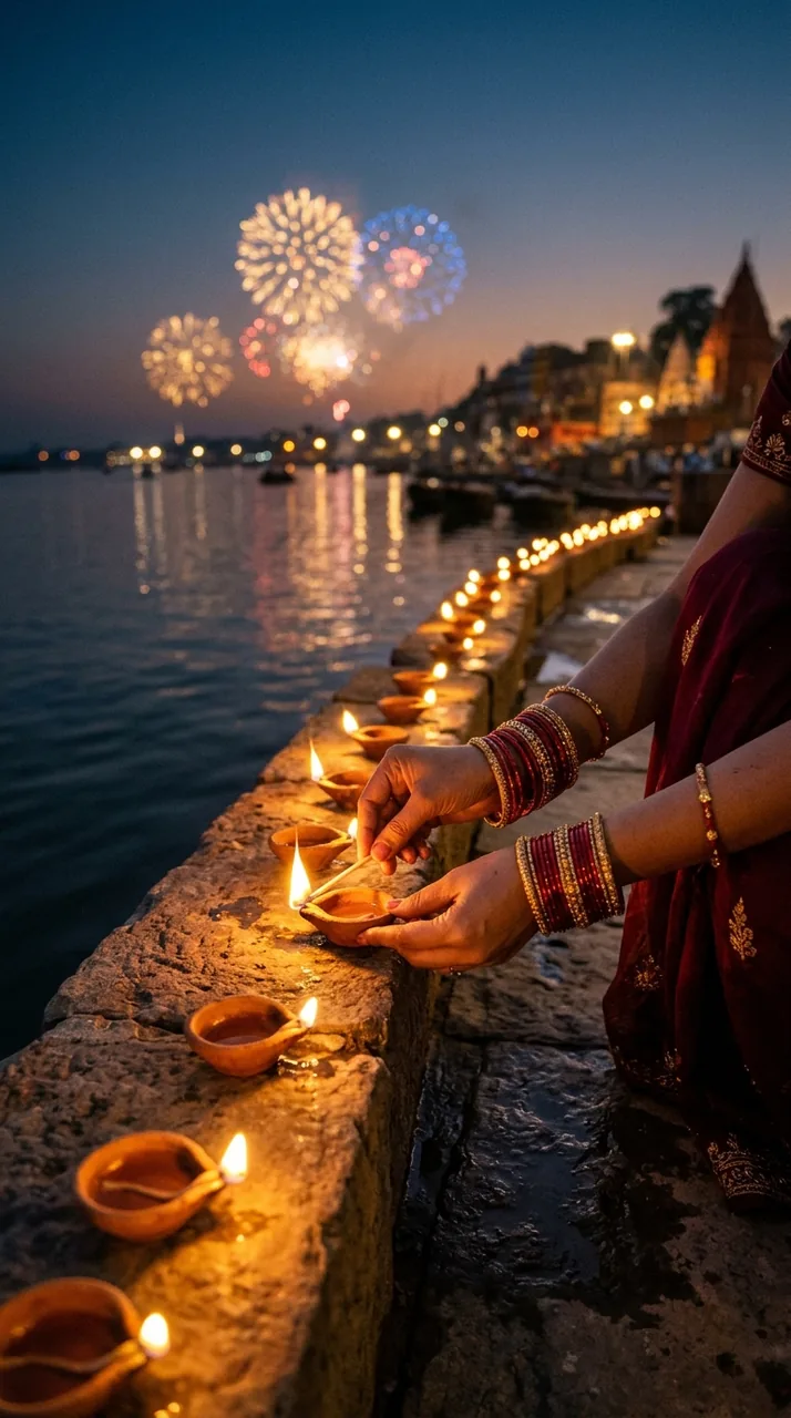 Diwali Diya Lighting Video Prompt (Gemini Veo) – AI se bani photo