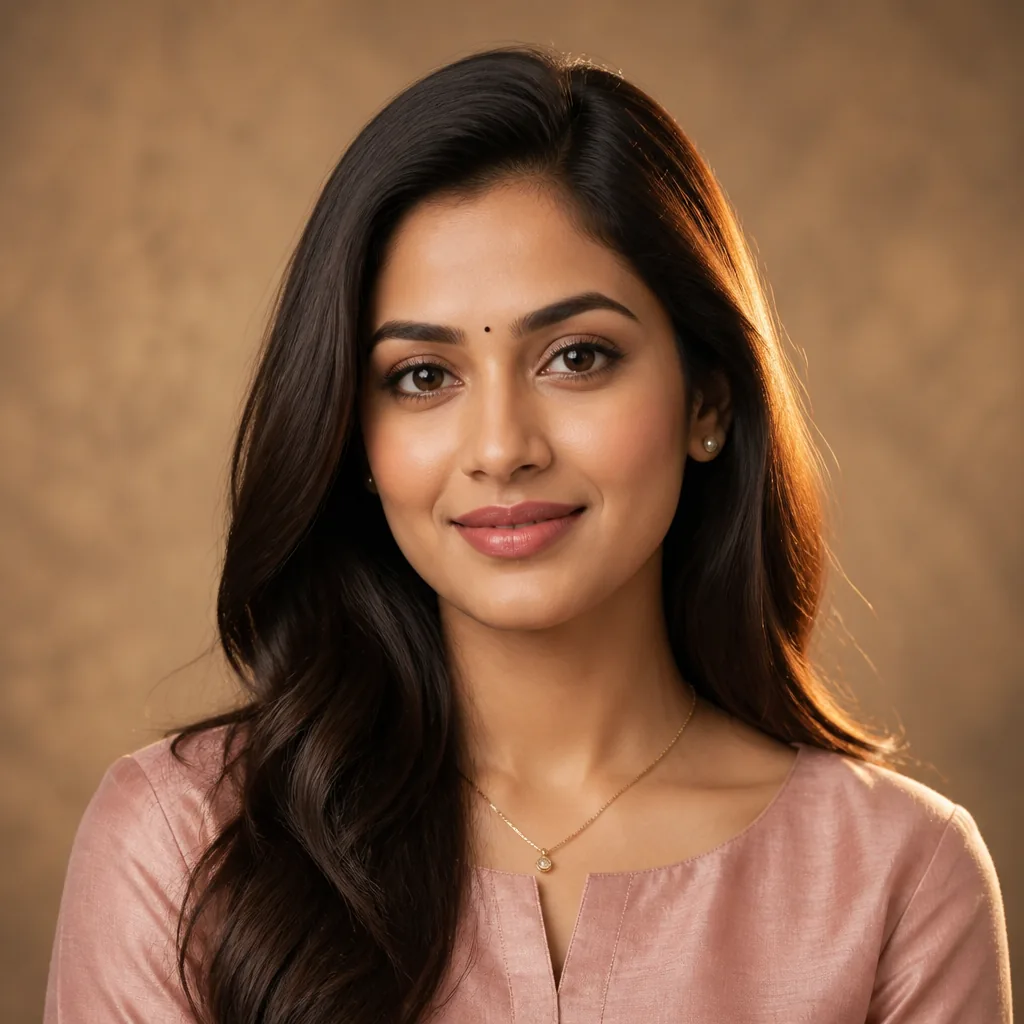 Elegant Indo-Western Silk Portrait DP for WhatsApp – AI se bani photo