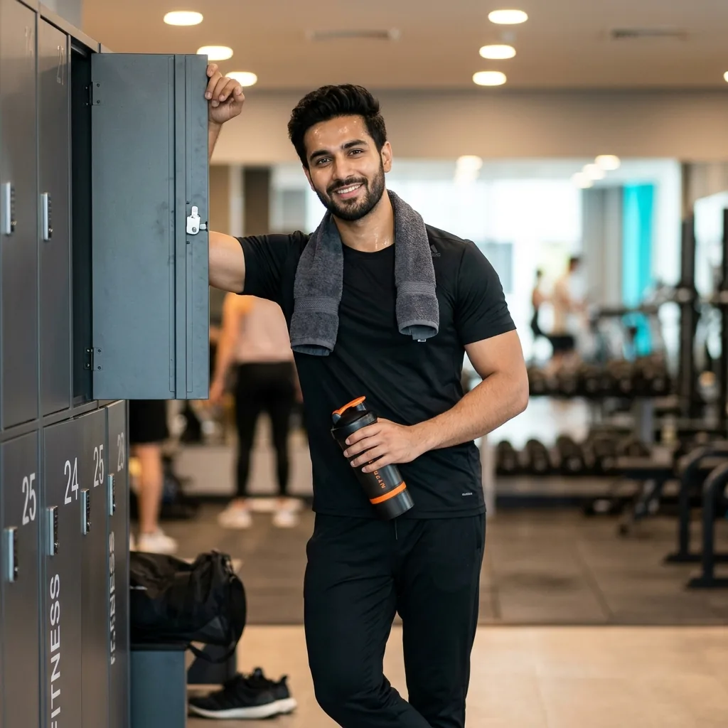 Post-Workout Aesthetic Gym DP Photo Prompt – AI se bani photo