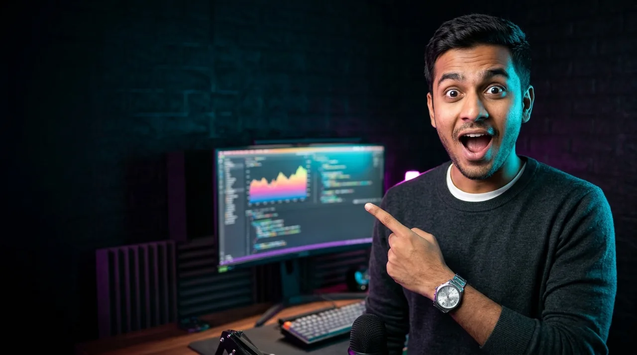 Tech & Finance Viral YouTube Thumbnail Prompt (AI) – AI se bani photo