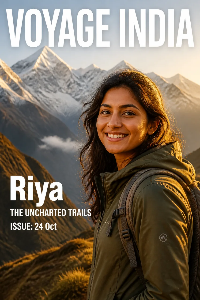 Travel Explorer Magazine Cover with Your Photo – AI se bani photo