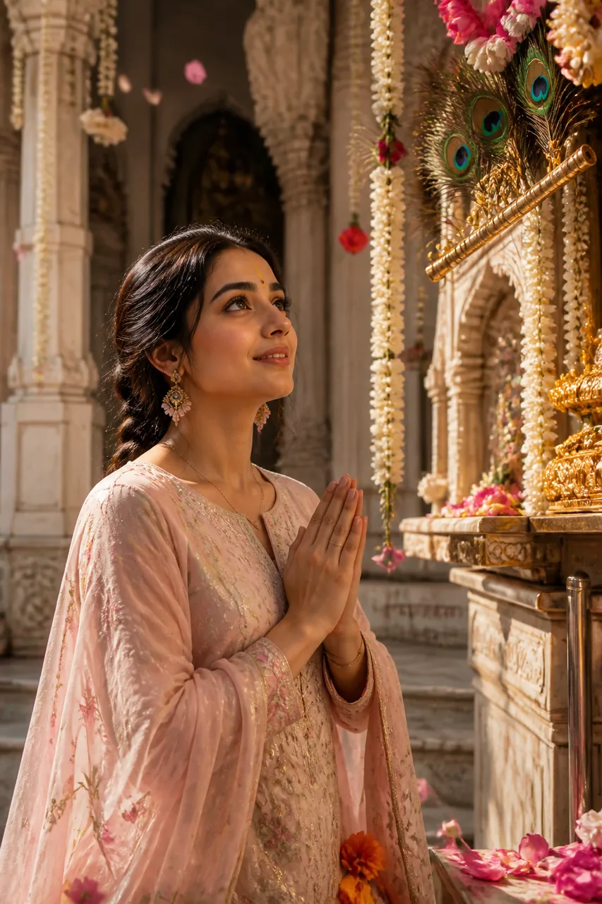 Vrindavan Banke Bihari Bhakti Photo Prompt (Gemini AI) – AI se bani photo
