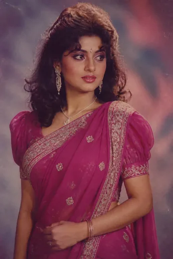 80s Bollywood Heroine Studio Portrait Prompt (Gemini)
