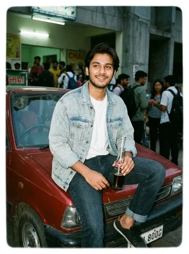 90s College Canteen Flash Photo Prompt (Gemini AI)