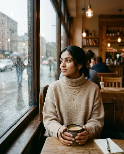 Aesthetic Urban Cafe Casual Outfit AI Prompt