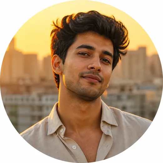 Golden Hour Rooftop Casual Profile DP Prompt for Boys