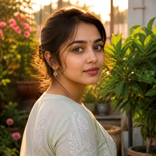 Golden Hour Sunset Outdoor DP Prompt for Instagram