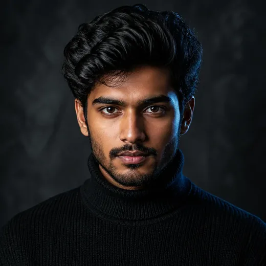 Moody Dark Studio DP Photo Prompt for Boys (Gemini AI)