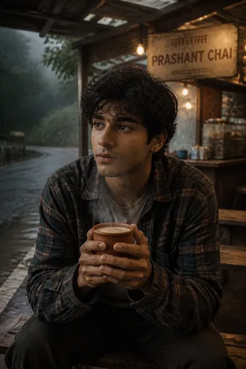 Roadside Tapri Kulhad Chai Aesthetic Portrait Prompt