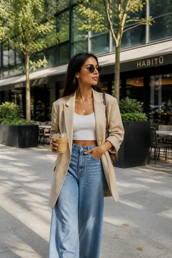 Trending Urban Western Chic Blazer Photo Prompt